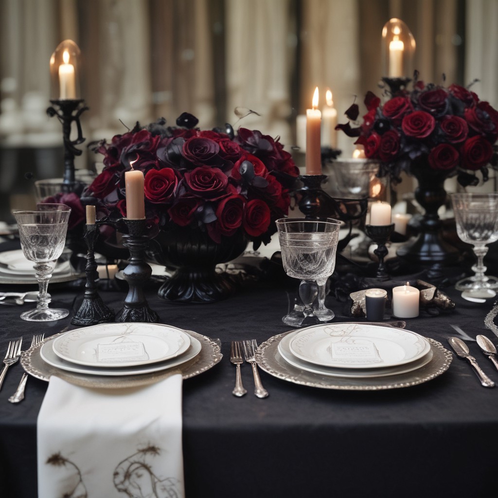Cohesive Gothic Wedding Theme