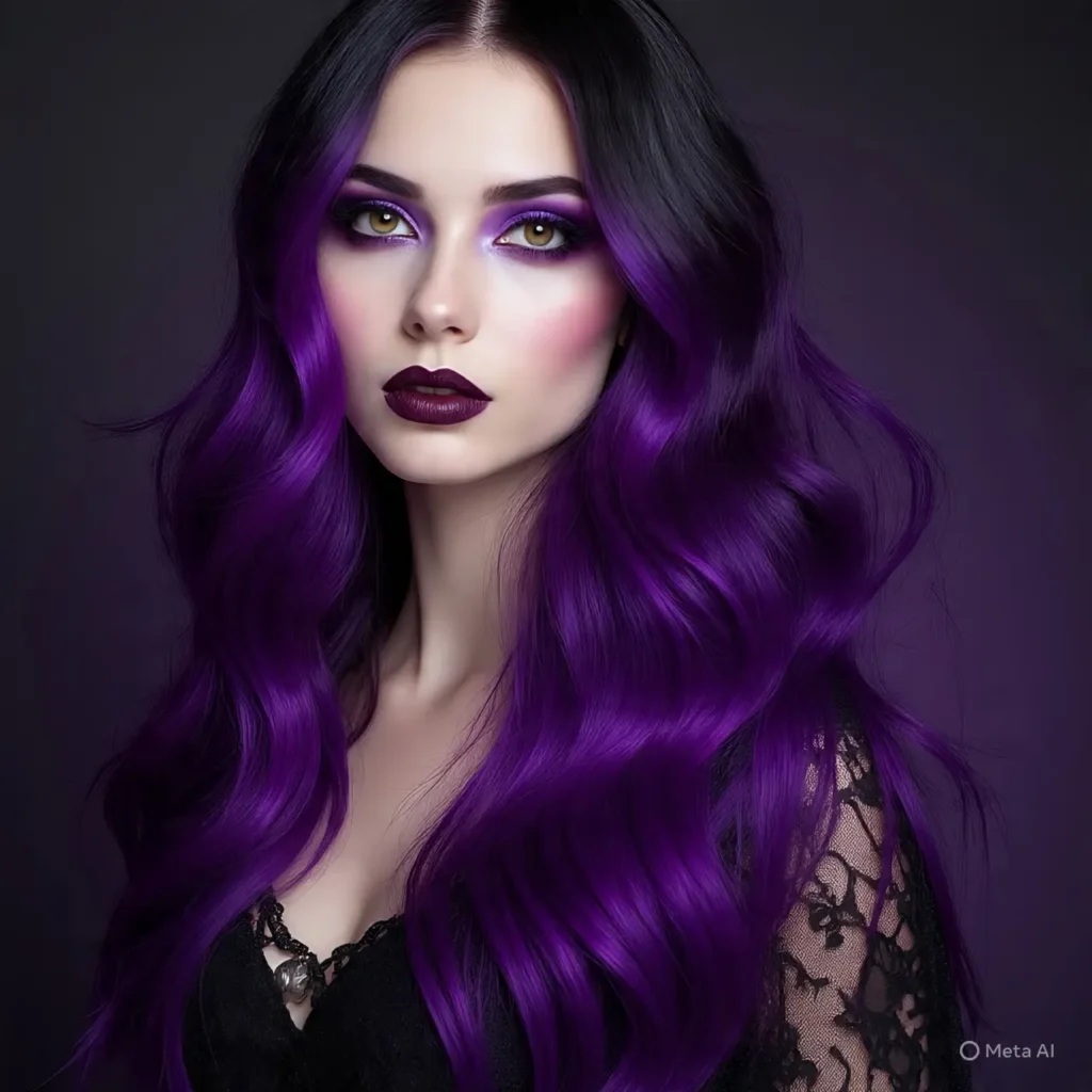 Deep Purple Ombré Fade