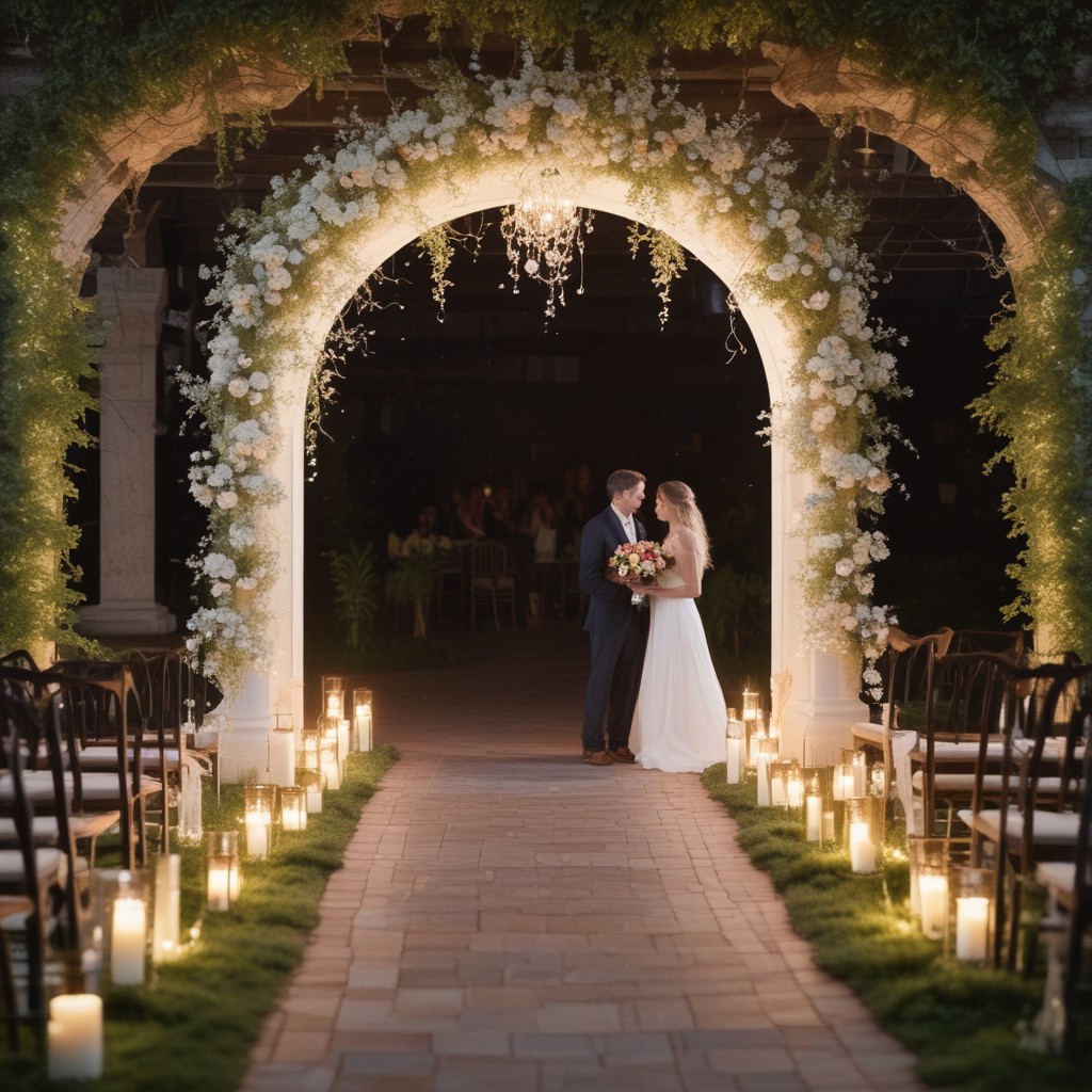 Mystical Entry With Candles, Fog, or Archways