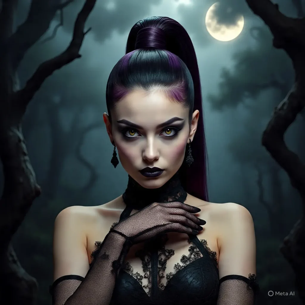 Slick Gothic Pompadour