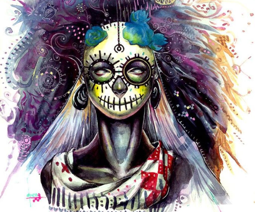 Contemporary calavera art