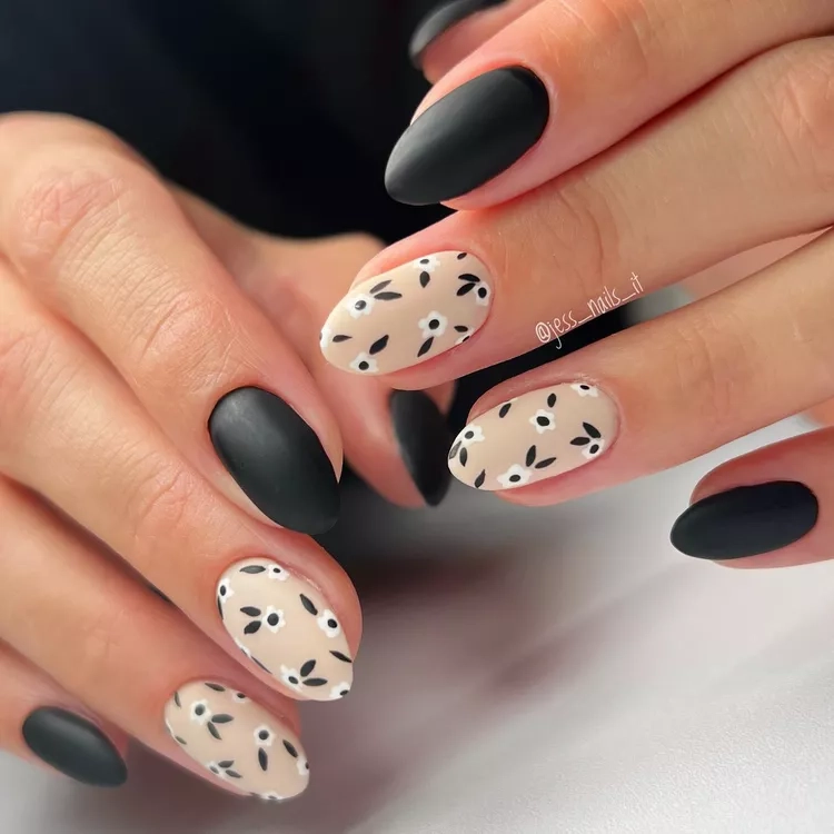 Dark Floral Matte