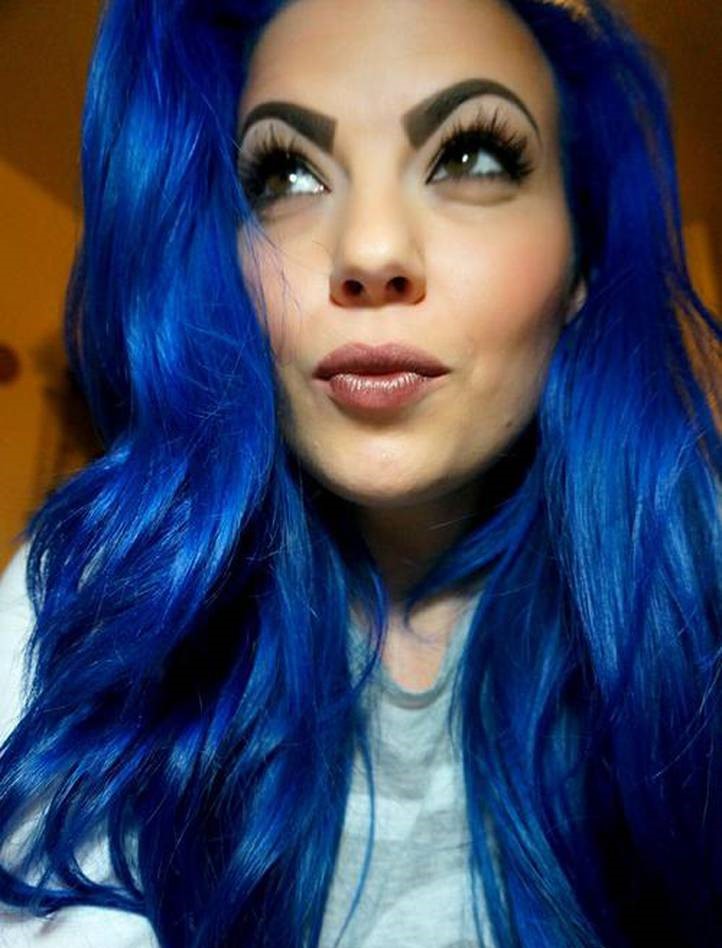 Electric Blue Hair Shock