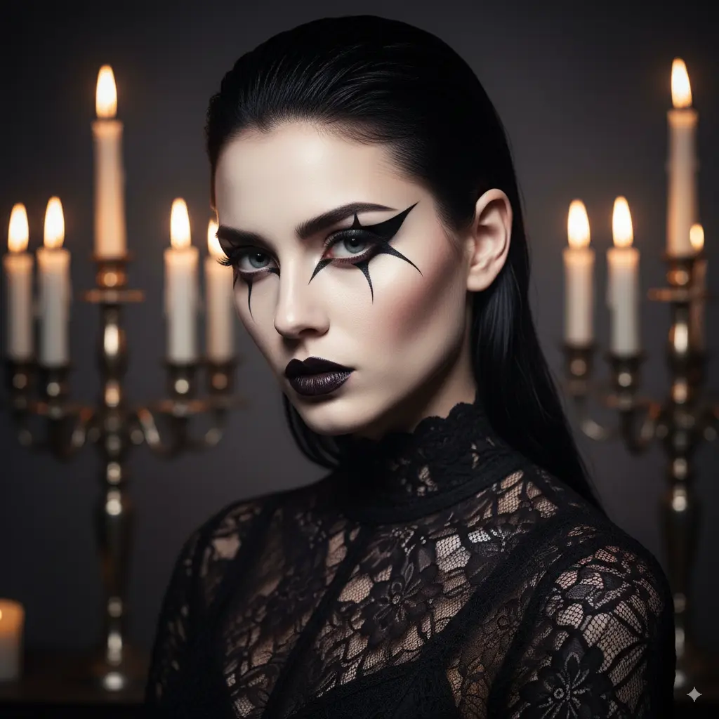 Gothic Bat Wing Eyeliner 