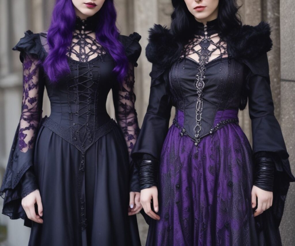 Gothic Wardrobe with dark aesthetic