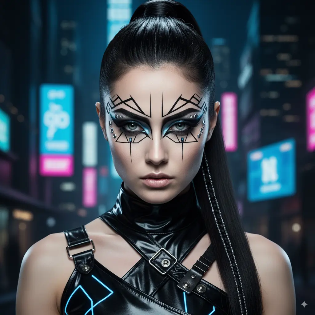 Graphic Geometric Eyeliner