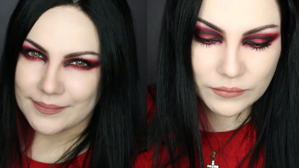 Classic Red Goth Eyeshadow