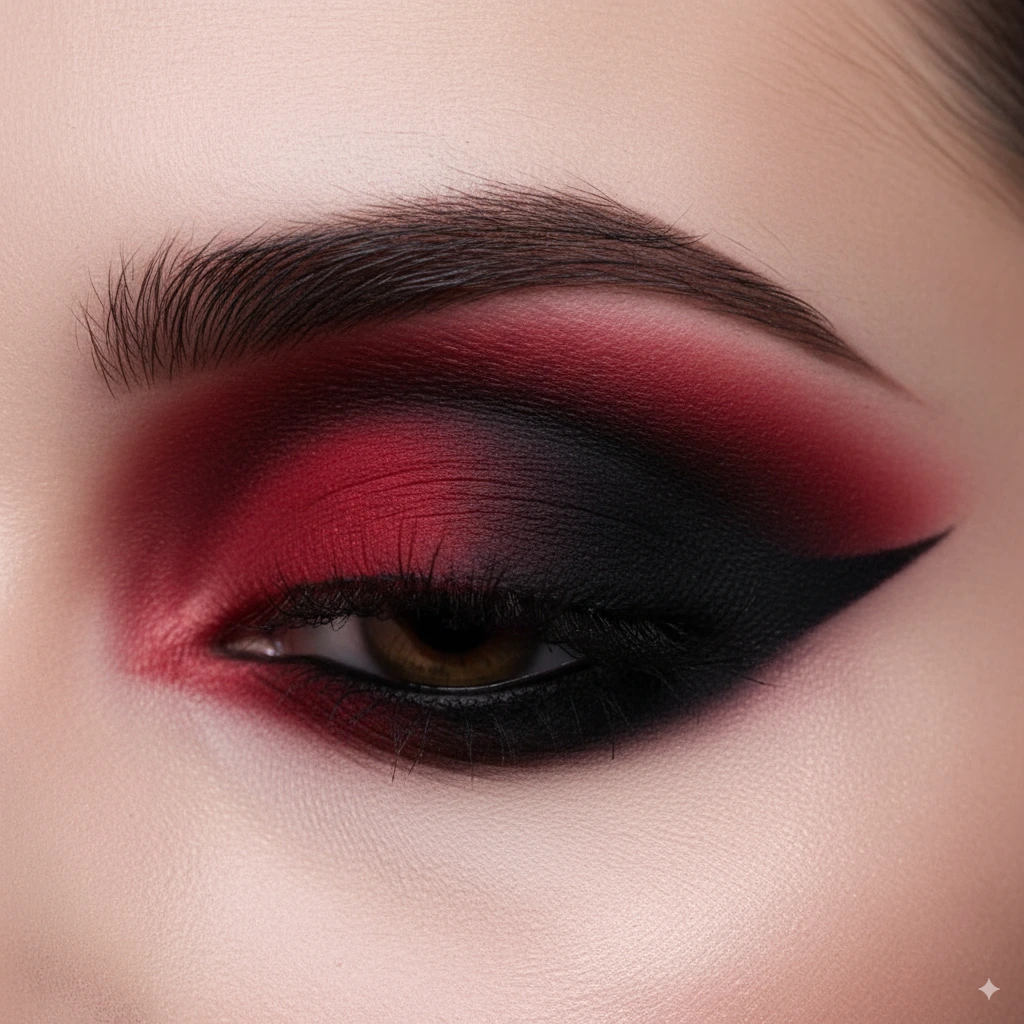 Dual-Tone Gothic Wings Goth Eyeshadow (Split Colors)