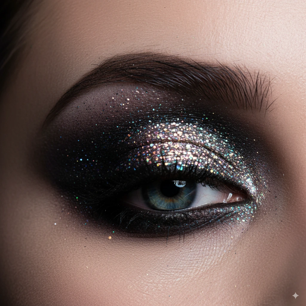 Glitter & Shimmer Goth Eyeshadow