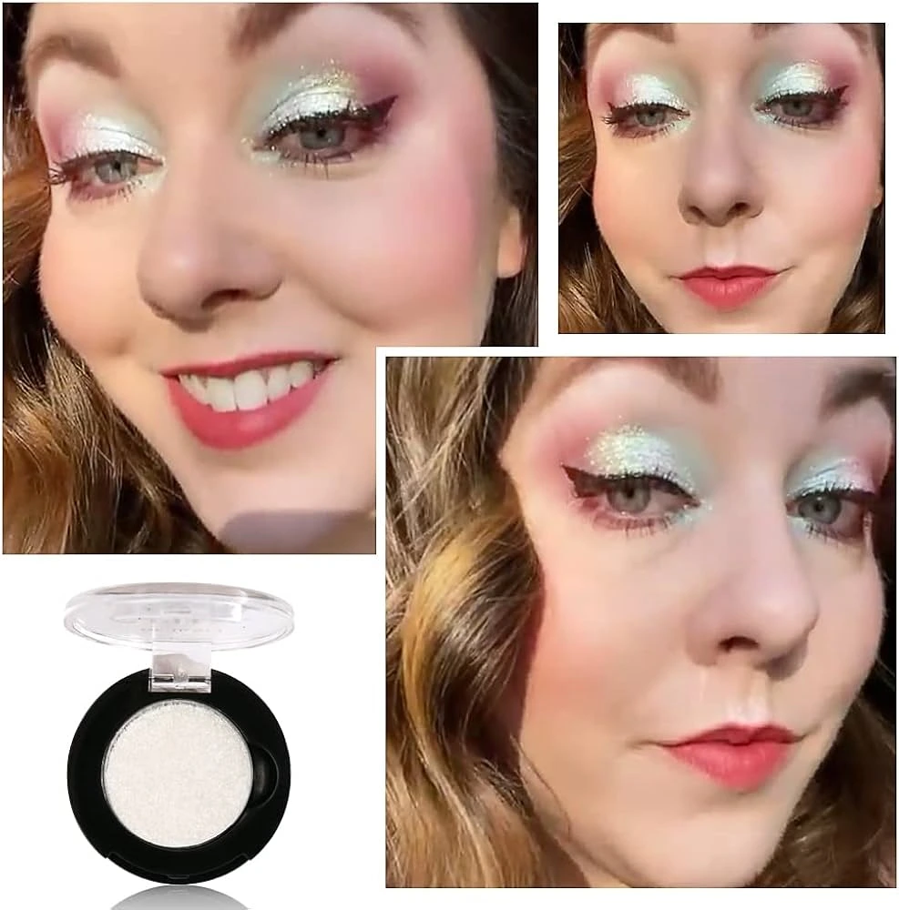 Iridescent & Holographic Goth Eyeshadow