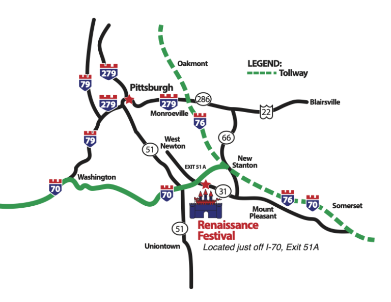 Pittsburgh Renaissance Festival Fairground Information & Accessibility
