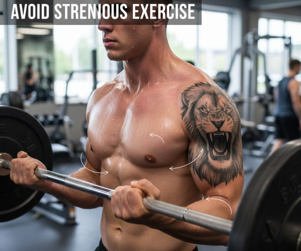 Gym workouts & sweating  During Healing of tattoo