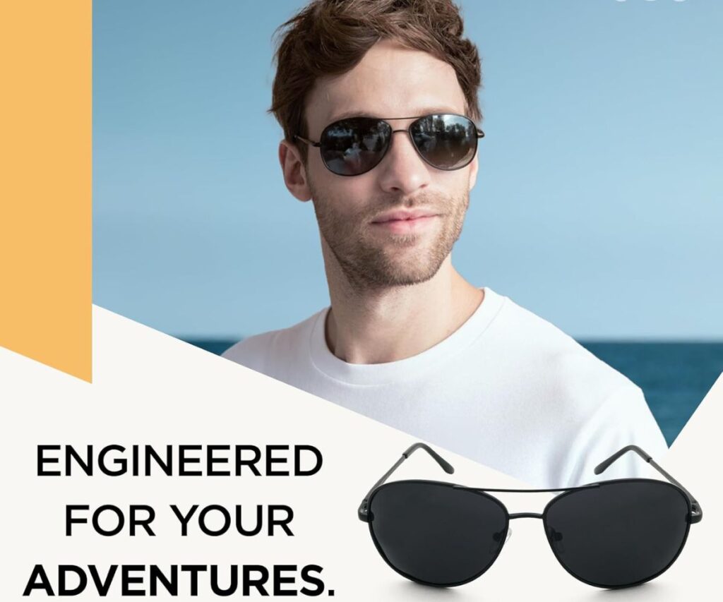 J+S Premium Military Style Aviator Sunglasses