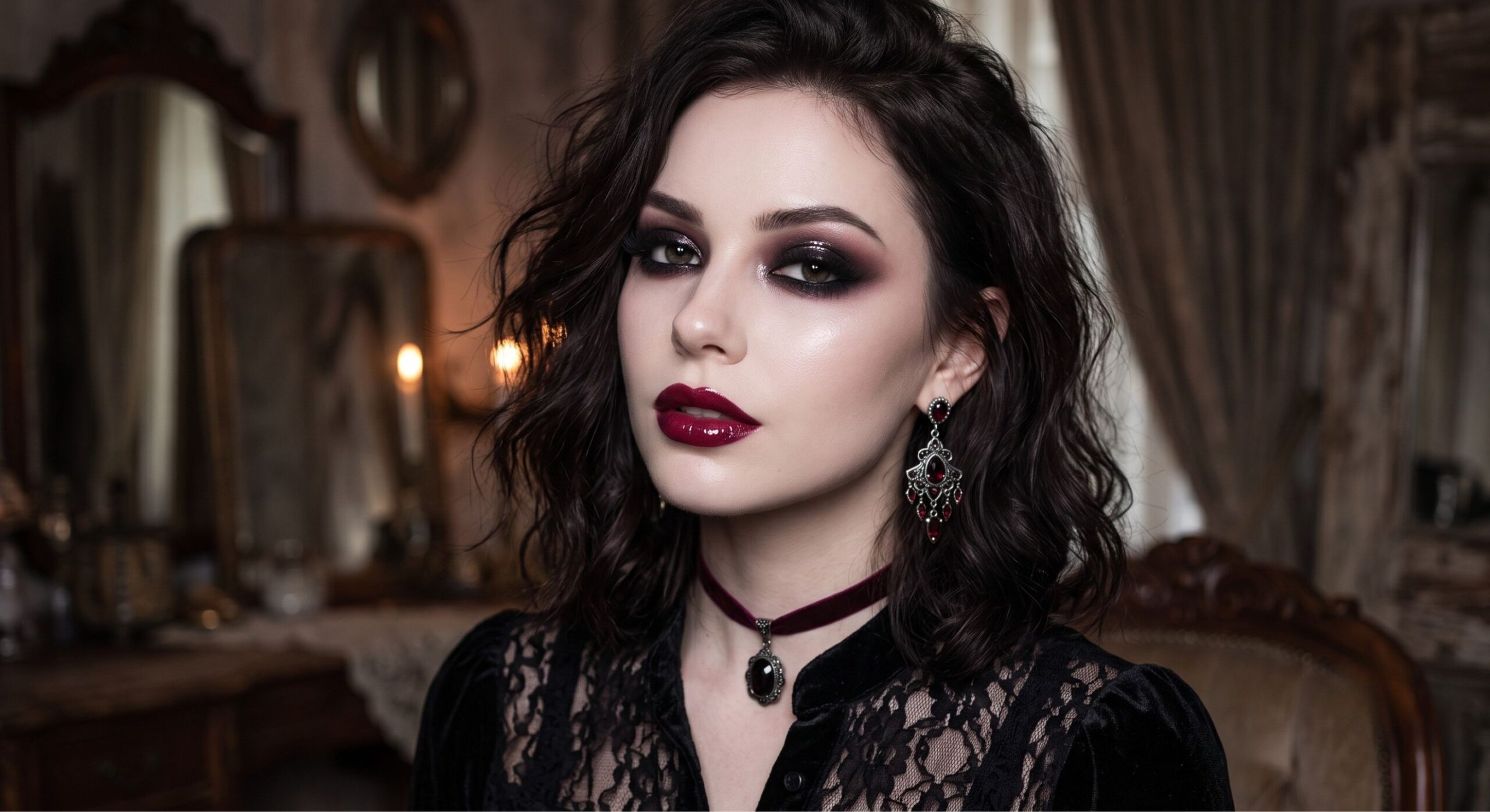 dark romantic makeup