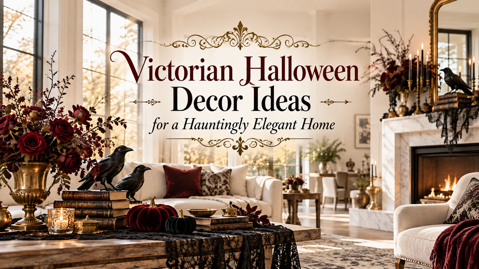 Victorian Halloween Decor